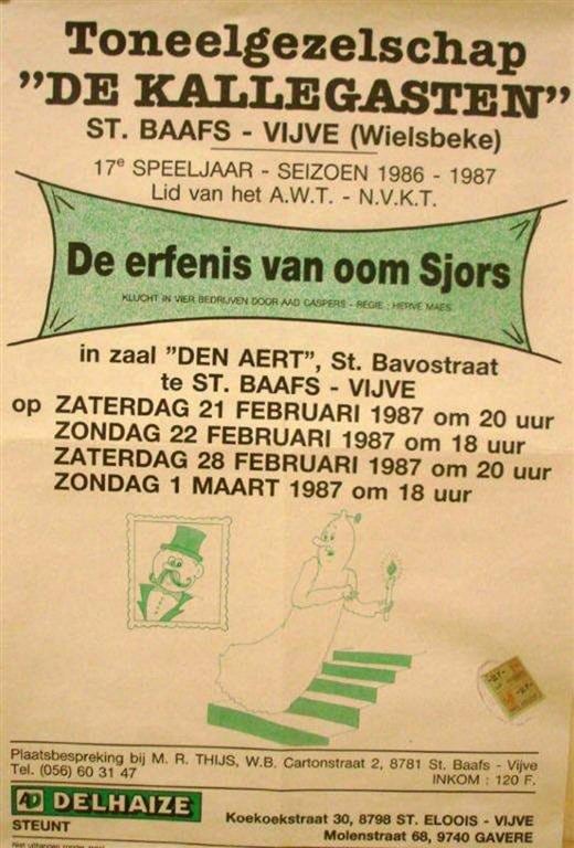Affiche De erfenis van oom Sjors