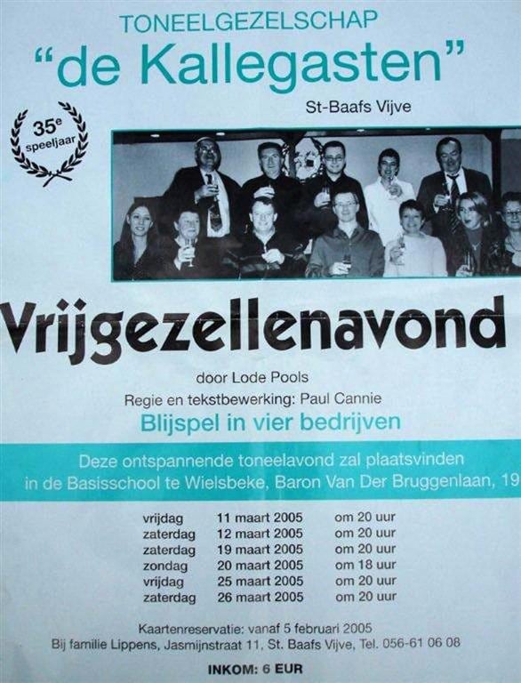 Affiche Vrijgezellenavond